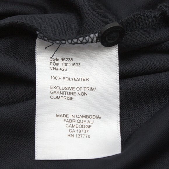 OnTour Womens Short Sleeve Collared Golf Shirt Medium Dark Navy Blue NWT - Picture 8 of 10